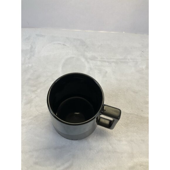 Starbucks‎ 2017 Matte Black Ceramic Mug – 14 oz Glossy Mirror Glaze Coffee Cup - Picture 3 of 6